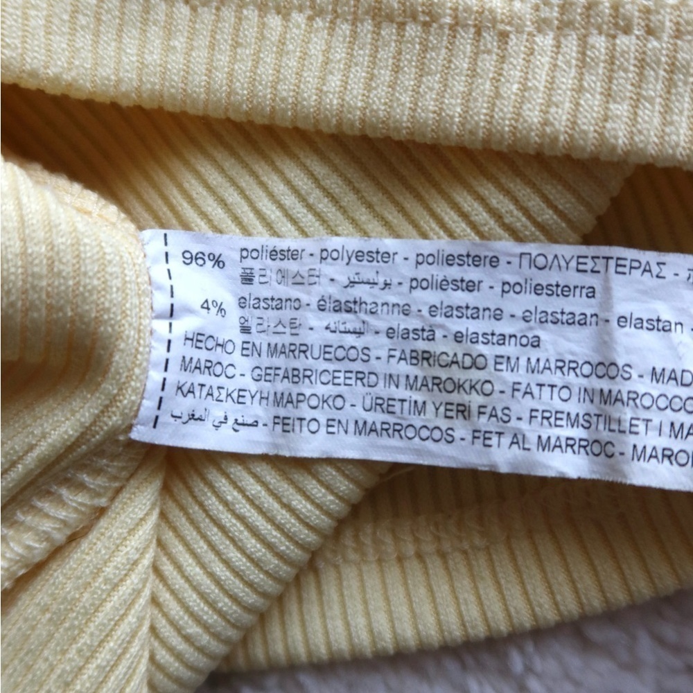Zara Square Neckline Ribbed Top - Picture 6 of 6